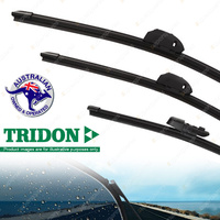 Tridon Front + Rear FlexBlade Windscreen Wiper Blades for BMW X5 E53 2006-2007