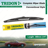 Tridon Rear Conventional Plastic Wiper Blade 14" for Hyundai Accent RB 2011-2016