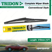 Tridon Rear Conventional Plastic Wiper Blade for Toyota Kluger GSU50 Fortuner