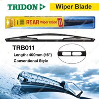 Tridon Rear Conventional Plastic Wiper Blade 16" for Ford Territory SX SY SZ