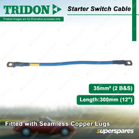 Tridon Starter Switch Cable 35mm2 (2 B&S) Length 300mm (12") Fitted Lugs