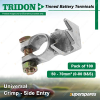 Tridon Tinned Battery Terminals Crimp - Side Entry Universal 50-70mm2 Box of 100