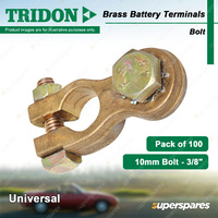 Tridon Brass Battery Terminals Universal 10mm Bolt (3/8") Box of 100
