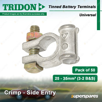 Tridon Tinned Battery Terminals Crimp-Side Entry Universal(U) 25-35mm2 Box of 50