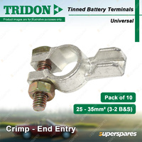 Tridon Tinned Battery Terminals Crimp-End Entry Universal(U) 25-35mm2 Box of 10