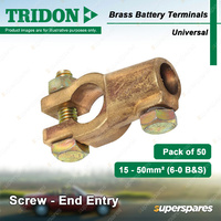 Tridon Brass Battery Terminals Screw - End Entry Universal 15-70mm2 Box of 50