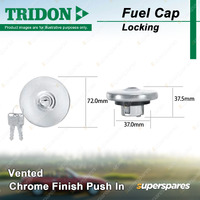 Tridon Vented Locking Fuel Cap for Holden Torana LC LJ TA 1969-1975