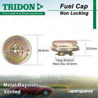 Tridon Vented Non Locking Fuel Cap for Holden HQ Statesman HQ Torana LH