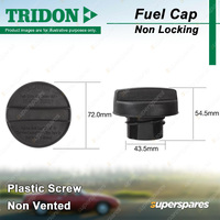 Tridon Non Locking Fuel Cap for Ford Mustang GT500 5.4L 01/2006-01/2009