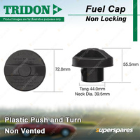 Tridon Non Locking Fuel Cap for Isuzu D-Max TFR85 3.0L 4JJ1 4JJ1-TC 10/08-05/12