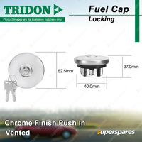 Tridon Locking Fuel Cap Vented 40.0mm for Suzuki Sierra SJ 1.0L 1.3L AWD Petrol