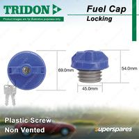 Tridon Locking Fuel Cap 45.0mm for Dodge Avenger JS Caliber 2.0L 2.4L Hatchback