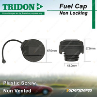 Tridon Non Locking Fuel Cap Plastic Screw 43.0mm for FPV F6X SY Falcon BA BF FG