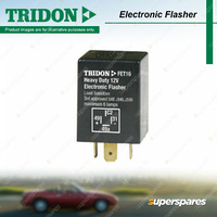 Tridon 4 Pin Electronic Flasher 12 Volt Load Sensitive Blister Pack FET16PAC