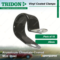 Tridon Vinyl Coated Hose Clamps 25mm x 15mm Aluminium Chromate-Coated Mild 10pcs