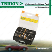 Tridon MAH/HAS Series Hose Clamps Perforated All Stainless Clamp Pack