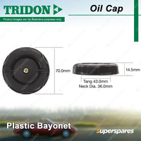 Tridon Oil Cap for Ford Econovan Falcon XE Laser LTD Meteor Trader Transit