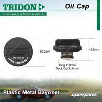 Tridon Oil Cap for Holden Apollo JM JP 3.0L 3VZ-FE DOHC 1993-1997