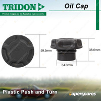 Tridon Oil Cap for Holden Calais VF Caprice WN Captiva CG Commodore VF Malibu EM