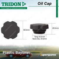 Tridon Plastic Bayonet Oil Cap 37.5mm for Holden Cruze JH 1.4L FWD Petrol