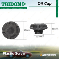 Tridon Oil Cap Plastic Screw 32.5mm for Land Rover Discovery L318 LJ Freelander