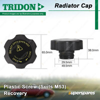 Tridon Recovery Radiator Cap for Holden Commodore VE VZ Statesman WM 3.6L 6.0L