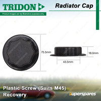 Tridon Recovery Radiator Cap for Holden Monaro V2 5.7 i V8 RWD Petrol