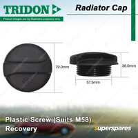 Tridon Recovery Radiator Cap for Audi A6 C4 C5 A8 4D2 4D8 Allroad C5 4BH TT 8N3