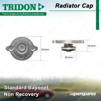 Tridon Non Recovery Radiator Cap for Alfa Romeo Berlina Giulia GT Spider