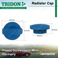 Tridon Recovery Radiator Cap 22psi for Mercedes Benz C200 CDI S204 T-Model