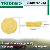 Tridon Recovery Radiator Cap for Audi A6 C4 C5 A8 4D2 4D8 Cabriolet 8G7 B4