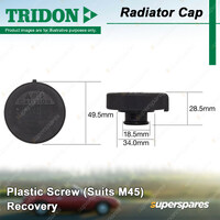 Tridon Recovery Radiator Cap Suits M45 for Ford Escape ZB ZC ZD 2.3L AWD Wagon