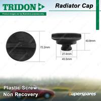 Tridon Non Recovery Radiator Cap 27.4mm for Mercedes Valente Viano Vito / Mixto