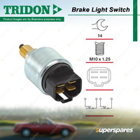 Tridon Brake Light Switch for Holden Barina MH 1.3L 4cyl 50kW 1991-1994