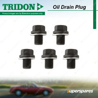 5Pcs Tridon Oil Drain Plugs for Ford Fairlane ZB ZC ZD ZF ZG ZH ZJ ZK ZL RWD