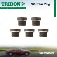 5Pcs Tridon Oil Drain Plugs for Subaru Forester SF SF5 SG SG9 SH SH9 SHH Tribeca