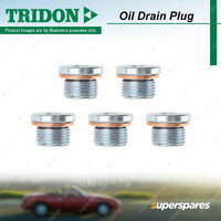 5Pcs Tridon Oil Drain Plugs for BMW 116i 118i 316i 535i 540i 545i 550i F20 F30