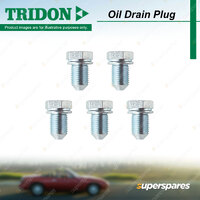 5Pcs Tridon Oil Drain Plugs for Skoda Fabia Octavia Rapid Roomster Superb Yeti