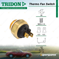 Tridon Thermo Fan Switch for SAAB 900 9000 2.1L 2.3L DOHC 16V EFI Turbo