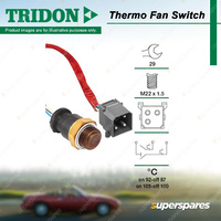 Tridon Thermo Fan Switch 29mm for SAAB 9000 2.3L Turbo DOHC 16V Petrol