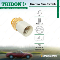 Tridon Fan Switch for Holden Astra TR Frontera UED55 2.0L 1995-1999