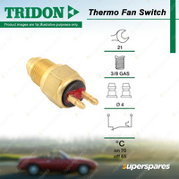 Tridon Fan Switch for Ford Capri SA Laser KE Telstar AT AV 1.6L 2.2L