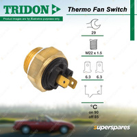 Tridon Fan Switch for Citroen AX GT CX2200 CX2400 CX25 CX25IE 1.4 2.2 2.3 2.5L