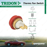 Tridon Thermo Fan Switch for Rover 800 XS 2.5L 2.7L 6cyl C25A1 C27A2 1986-1991