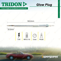 Tridon Glow Plug for Nissan Navara D40 Pathfinder R51 X-Trail T31