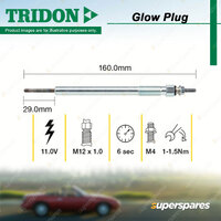 Tridon Glow Plug for Toyota Landcruiser VDJ200R VDJ76 VDJ78 VDJ79 RAV4 ALA49R