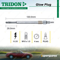 Tridon Glow Plug for Mercedes Benz Sprinter 2.0-T 3.0-T 4.0-T 5.0-T 901 902 B903