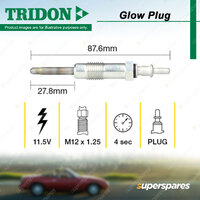 Tridon Glow Plug for Mercedes Benz Sprinter 3.0-T B903 Sprinter 4.0-T B904 2.9L