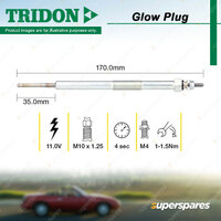 Tridon Glow Plug for Mitsubishi Pajero V68W V78W 3.2L 4cyl 121kW 4M41 2000-2006