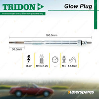 Tridon Glow Plug for Mazda BT-50 CD UN 2.5L 3.0L 4cyl WEAT WLAT WLAA 2006-2013